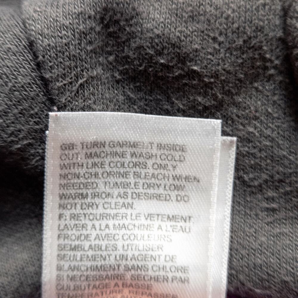 The North Face Gray Fleece Hoodie Rainbow Logo Size L Athleisure Outdoors - Picture 8 of 9